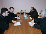 В Россоши состоялась встреча руководителей отделов по приграничному сотрудничеству Россошанской и Северодонецкой епархий