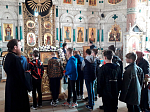 Юные хоккеисты поклонились святыням Свято-Ильинского собора