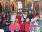 Воспитанники воскресного кружка при Михайло-Архангельском храме Острогожска поздравили прихожан с Рождеством Христовым