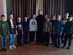 Состоялась встреча представителя благочиния с воспитанниками острогожского казачьего кадетского корпуса
