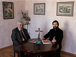 В Россоши прошла встреча Преосвященнейшего епископа Андрея и президента общества «Славянский мост»