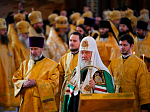 Епископ Россошанский и Острогожский Андрей сослужил Святейшему Патриарху Кириллу за литургией в Храме Христа Спасителя
