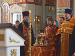 В день памяти святителя Николая Преосвященнейший епископ Россошанский и Острогожский Андрей совершил Всенощное бдение с литией
