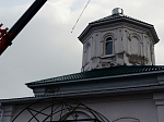 На Троицкий храм c. Сончино установили купол и крест