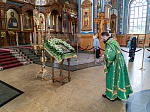 Архиерейское богослужение в праздник обретения честных мощей преподобного Сергия, игумена Радонежского