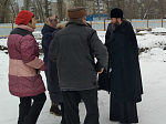 Епископ Россошанский и Острогожский Андрей осмотрел стройплощадку храма в г. Павловск