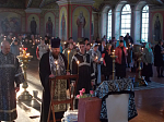 Первая литургия Преждеосвященных Даров в Михайловском храме Острогожска
