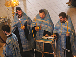 Архиерей совершил чтение Акафиста Пресвятой Богородице в Свято-Ильинском соборе