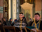 В Ильинском кафедральном соборе совершили чтение акафиста Страстям Христовым