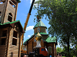Соборная служба и освящение креста для колокольни Троицкого храма с. Лозовое
