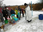 В Крещенский сочельник совершено Великое освящение воды на приходах Подгоренского района