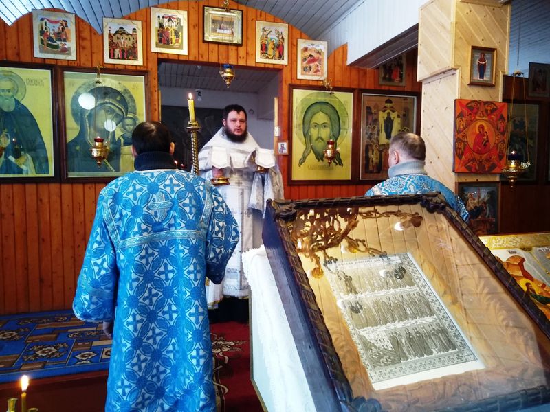 Отдание праздника Богоявления в Покровском храме с. Лозовое