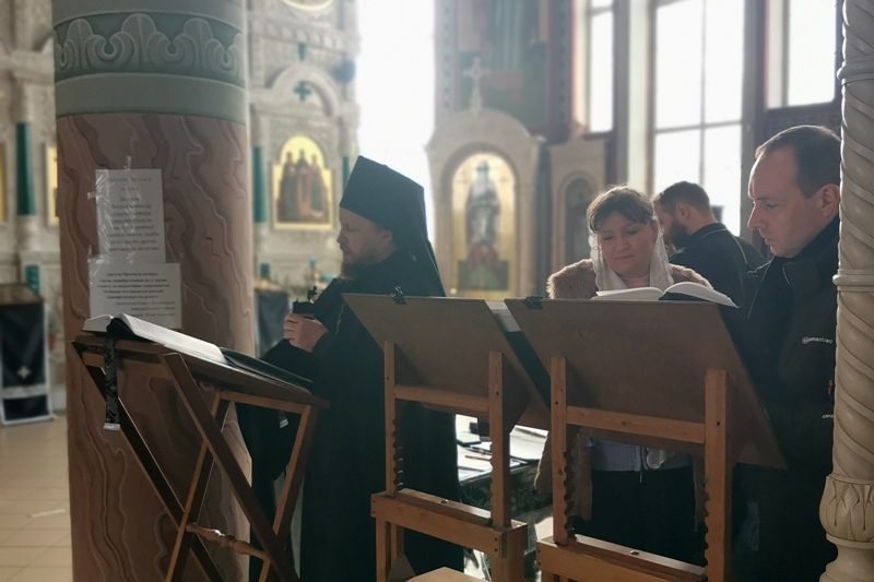 В Ильинском кафедральном соборе совершили первую службу Великого поста