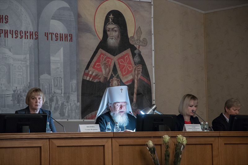 Епископ Россошанский и Острогожский Андрей принял участие в церемонии открытия Митрофановских церковно-исторических чтений