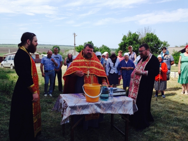 26 мая в селе Криница состоялся молебен и освящение воды