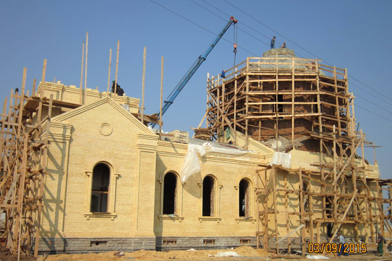 В Хвощеватке продолжаются работы по восстановлению Георгиевского храма