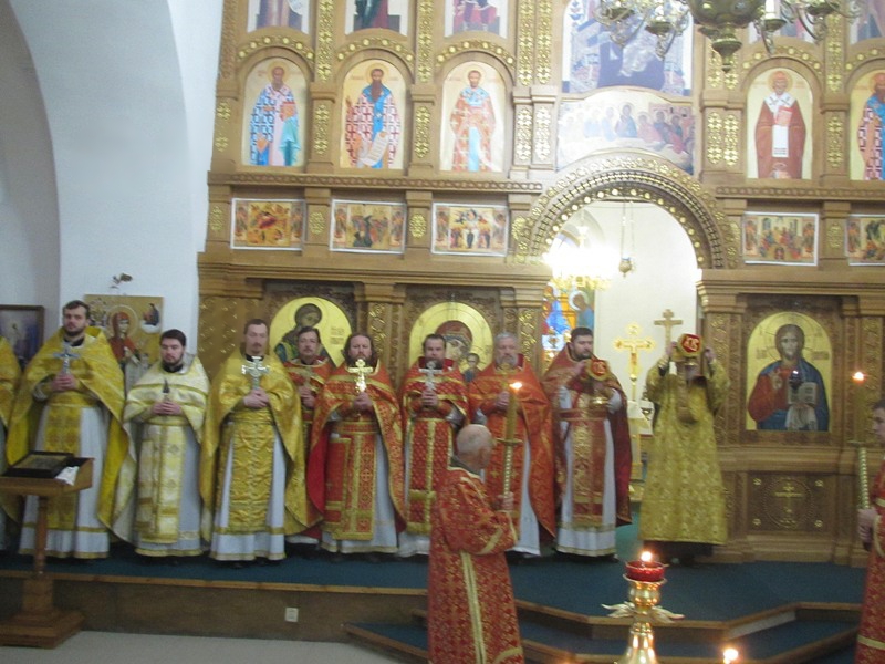 Соборная служба в Казанском храме