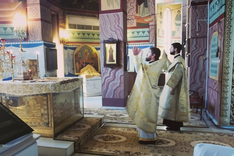 В день Собора 70-ти апостолов в Ильинском кафедральном соборе совершили Божественную литургию