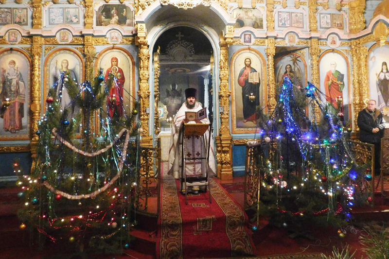 Рождество Христово в храме Иоанна Богослова с. Нижний Мамон