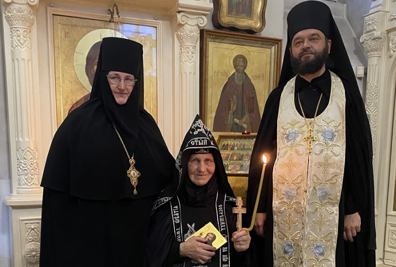 Постриг в Великую схиму в Костомаровской обители Постриг в Великую схиму в Костомаровской обители