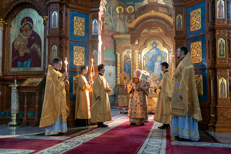 Правящий Архиерей возглавил воскресное богослужение в Благовещенском кафедральном соборе