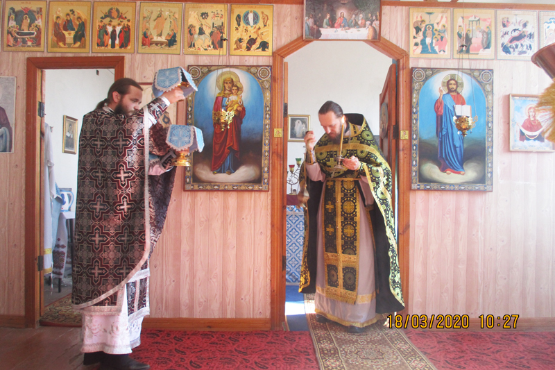 Уставное великопостное богослужение в Покровском храме   с. Дерезовка