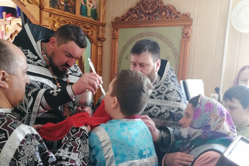 Соборная Литургия Преждеосвященных Даров в селе Коденцово