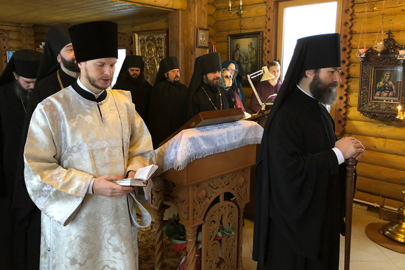 Архиерейское богослужение в Белогорском монастыре