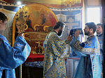 В праздник Успения Пресвятой Богородицы Преосвященнейший епископ Андрей совершил Божественную литургию и попрощался с паствой