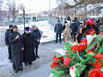 Духовенство благочиния приняло участие в митинге, посвященному 79-й годовщине освобождения Россоши