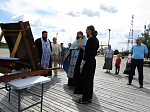 Продолжилось пребывание Ильинского казачьего крестного хода в Калачеевском районе