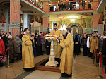 Архиерейское богослужение в Ильинском соборе г. Россошь