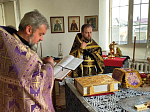 В храме святителя. Антония, архиепископа Воронежского, была совершена соборная Божественная литургия Преждеосвященных даров