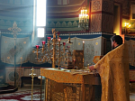 В Неделю о Закхее в Свято-Ильинском соборе совершили воскресное богослужение