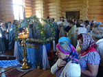 Архипастырь совершил первую Божественную литургию в новопостроенном Успенском храме с. В. Мамон