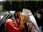 Епископ Россошанский и Острогожский Андрей, в составе паломнической делегации Русской Православной Церкви прибыл на Святую Гору Афон