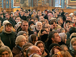 Соборное архиерейское служение всенощного бдения совершено в Благовещенском кафедральном соборе у мощей святителя Митрофана Воронежского