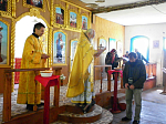 Первая Божественная литургия в храме святителя Николая Чудотворца х. Поплавский