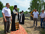Благословение начала строительства Духовно-просветительского центра в Острогожске и освящение закладного камня