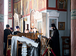 В четверг первой седмицы Великого поста епископ Россошанский и Острогожский Андрей молился за утренним богослужением в Свято-Ильинском кафедральном соборе