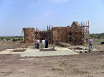 14 августа в Богоявленском храме с. Сухой Донец была совершена первая Литургия и привезена частица Животворящего Креста