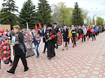 Духовенство благочиния приняло участие в митинге, посвященном празднику Победы