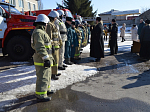 В Павловской пожарной части совершили чин освящения новой автоцистерны
