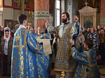 В праздник Покрова Пресвятой Богородицы епископ Россошанский и Острогожский Андрей совершил Божественную литургию в Ильинском кафедральном соборе