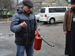 Священнослужители Калачеевского и Петропавловского ЦО прошли обучения правилам пожарной безопасности