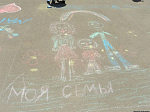 Участие Каменского детского садика «Колокольчик» в конкурсе рисунков на асфальте «Мамочка моя»
