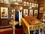 В благочинии помолились у иконы благоверного князя Александра Невского с частицей мощей святого