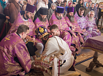 Архипастырь совершил Божственную литургию и Чин омовения ног в Ильиском соборе