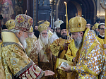 Епископ Россошанский и Острогожский Андрей сослужил Святейшему Патриарху Кириллу в храме Христа Спасителя