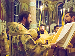 Архипастырь совершил вечернее богослужение в Ильинском соборе